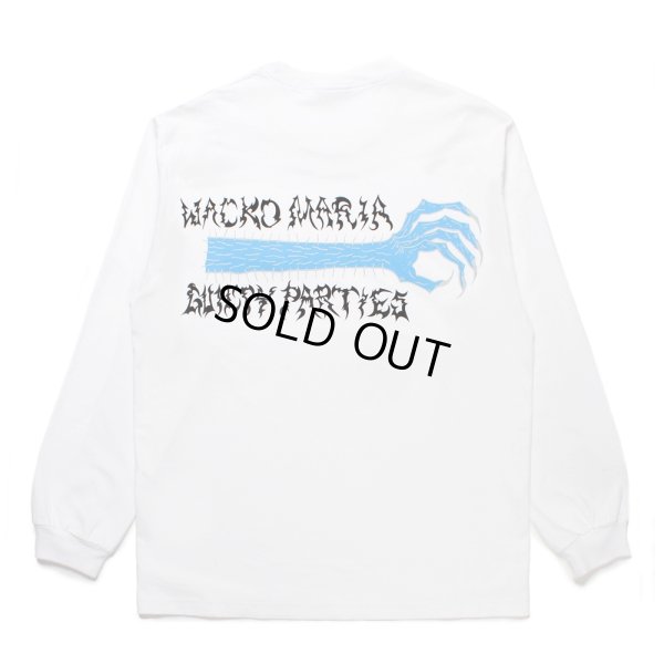 画像1: WACKO MARIA/NECKFACE / WASHED HEAVY WEIGHT LONG SLEEVE T-SHIRT（WHITE）［プリント長袖T-25春夏］