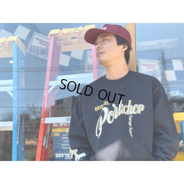 画像5: PORKCHOP/CRS LOGO L/S TEE（BLACK）［プリント長袖T-25春夏］