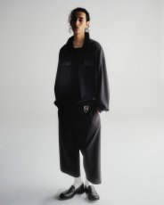 画像8: COOTIE PRODUCTIONS/Leno Cloth T/Q Cut Easy Trousers（Black）［スリークォーターカットイージートラウザース-25春夏］ (8)