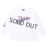 PORKCHOP/CRS LOGO L/S TEE（WHITE）［プリント長袖T-25春夏］