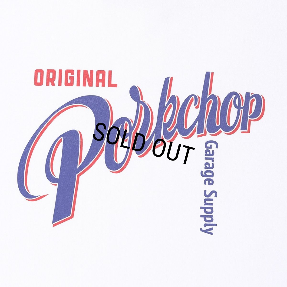 画像4: PORKCHOP/CRS LOGO L/S TEE（WHITE）［プリント長袖T-25春夏］ (4)