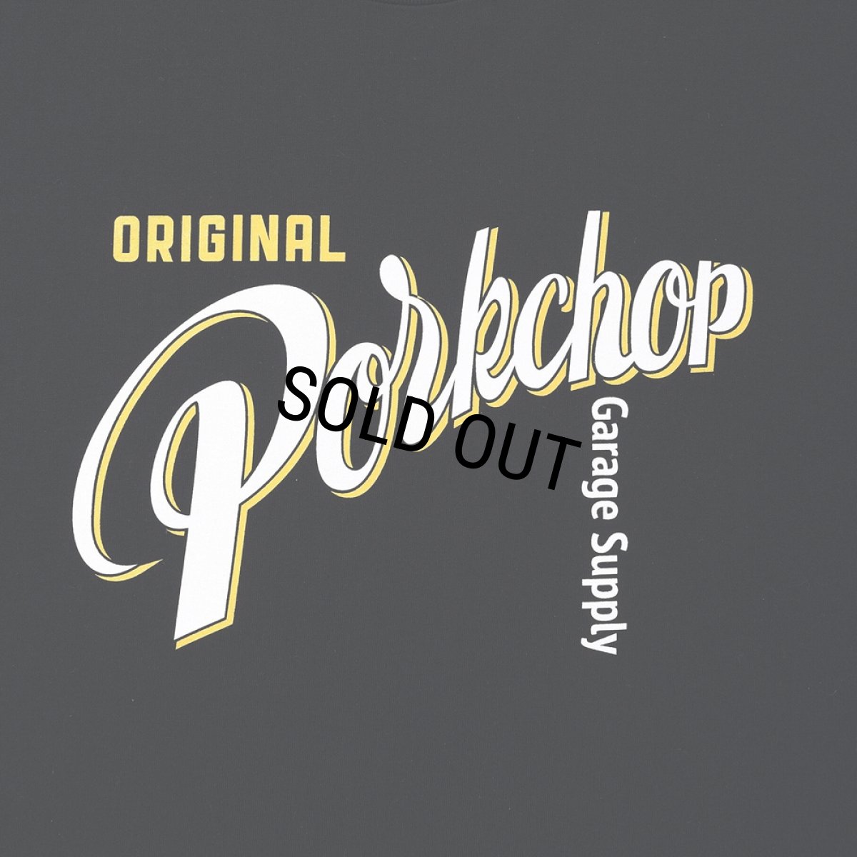 画像4: PORKCHOP/CRS LOGO L/S TEE（BLACK）［プリント長袖T-25春夏］ (4)