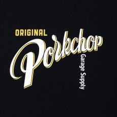 画像4: PORKCHOP/CRS LOGO L/S TEE（BLACK）［プリント長袖T-25春夏］ (4)