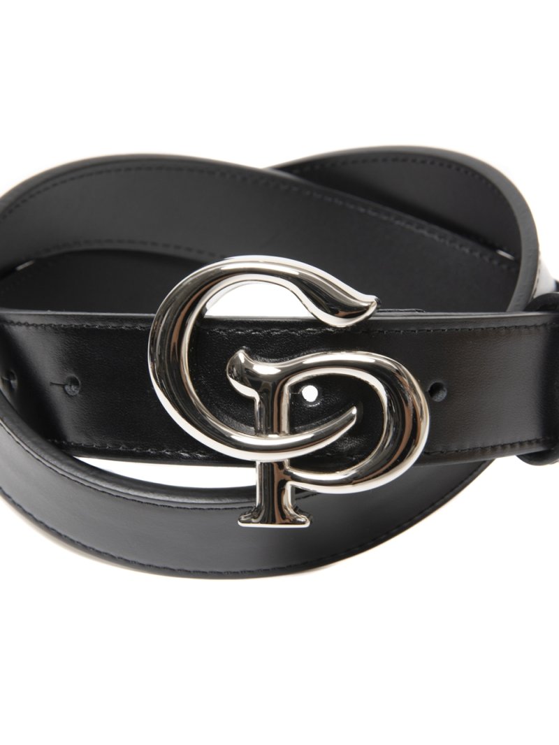 画像2: COOTIE PRODUCTIONS/Symbol Buckle Leather Belt（Silver）［シンボルバックルレザーベルト-25春夏］