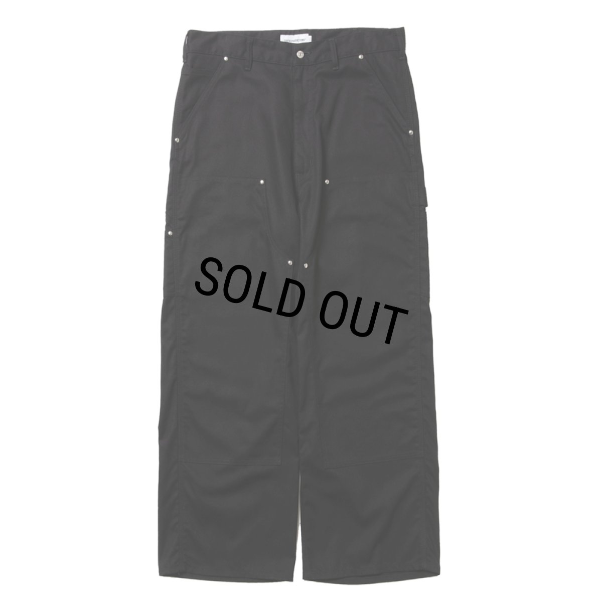 画像1: COOTIE PRODUCTIONS/Abyss Dyed Duck Double Knee Painter Pants（Black）［ダブルニーペインターパンツ-25春夏］ (1)