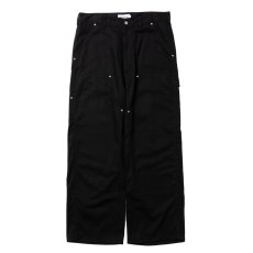 画像1: COOTIE PRODUCTIONS/Abyss Dyed Duck Double Knee Painter Pants（Black）［ダブルニーペインターパンツ-25春夏］ (1)