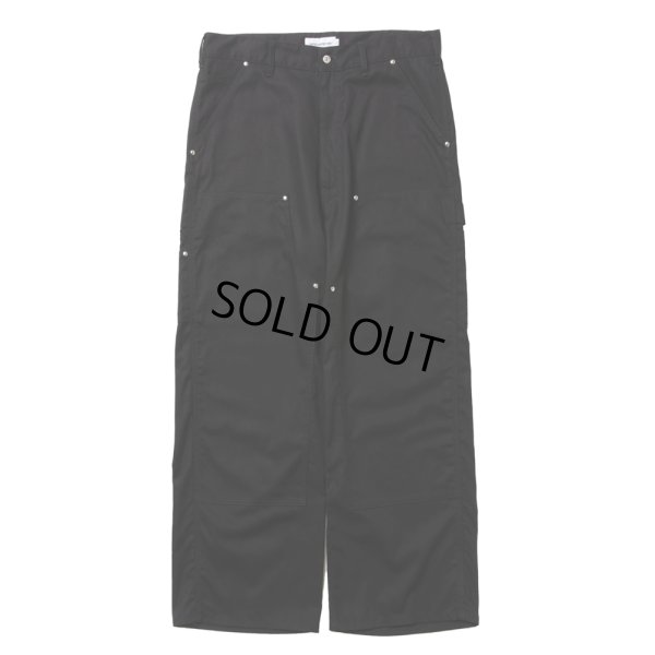 画像1: COOTIE PRODUCTIONS/Abyss Dyed Duck Double Knee Painter Pants（Black）［ダブルニーペインターパンツ-25春夏］