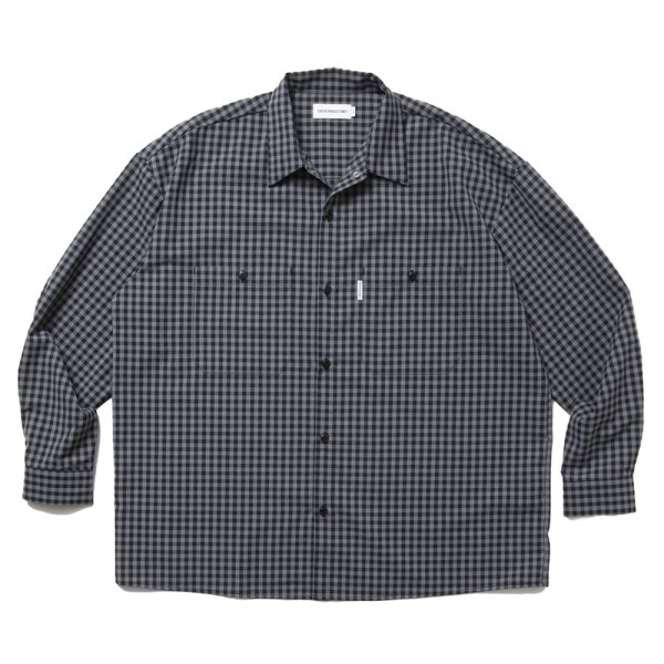 画像1: COOTIE PRODUCTIONS/T/W Work L/S Shirt（Gingham Check）［ワークシャツ-25春夏］