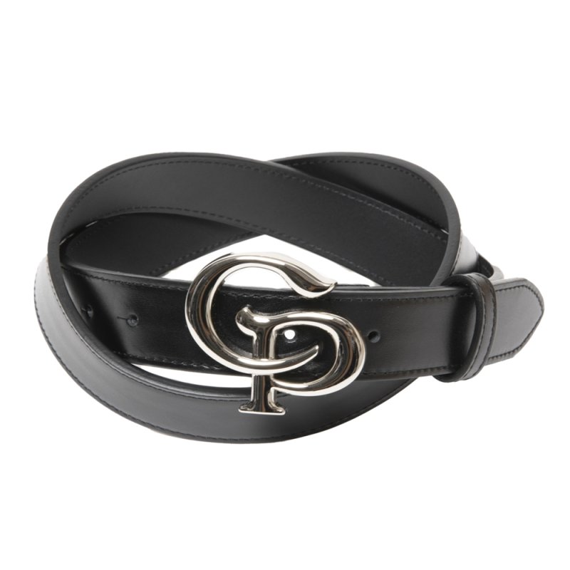 画像1: COOTIE PRODUCTIONS/Symbol Buckle Leather Belt（Silver）［シンボルバックルレザーベルト-25春夏］