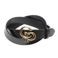画像1: COOTIE PRODUCTIONS/Symbol Buckle Leather Belt（Gold）［シンボルバックルレザーベルト-25春夏］ (1)