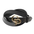 COOTIE PRODUCTIONS/Symbol Buckle Leather Belt（Gold）［シンボルバックルレザーベルト-25春夏］