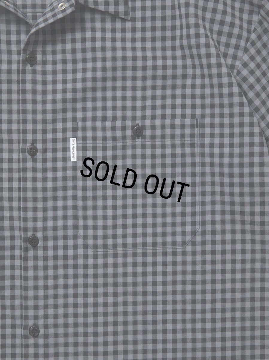 画像3: COOTIE PRODUCTIONS/T/W Work L/S Shirt（Gingham Check）［ワークシャツ-25春夏］ (3)
