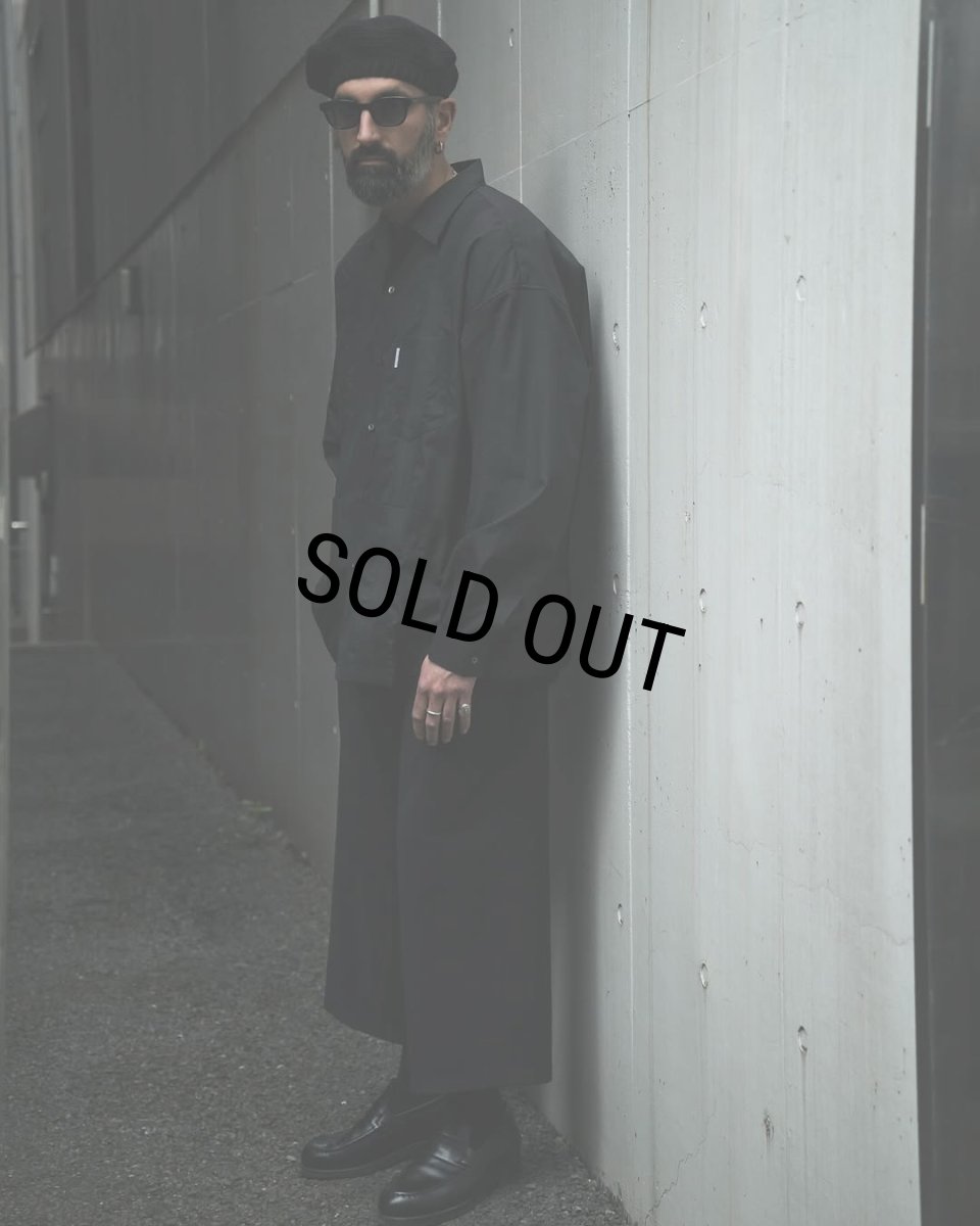 画像7: COOTIE PRODUCTIONS/Leno Cloth T/Q Cut Easy Trousers（Black）［スリークォーターカットイージートラウザース-25春夏］ (7)