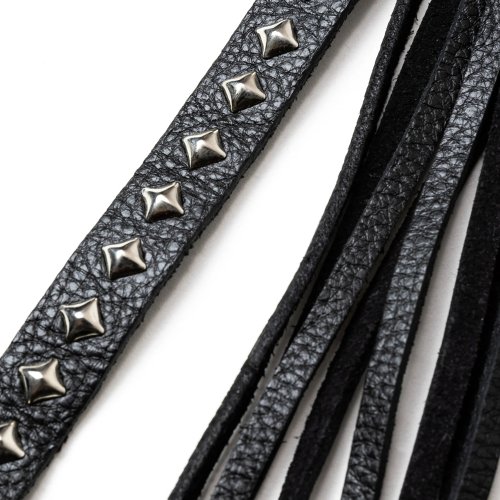 他の写真3: CALEE/STUDS & TASSEL LEATHER LONG KEY RING（BLACK）［レザーロングキーリング-25春夏］