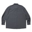 画像2: COOTIE PRODUCTIONS/T/W Work L/S Shirt（Gingham Check）［ワークシャツ-25春夏］ (2)