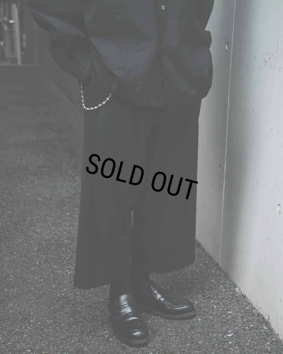 画像6: COOTIE PRODUCTIONS/Leno Cloth T/Q Cut Easy Trousers（Black）［スリークォーターカットイージートラウザース-25春夏］ (6)