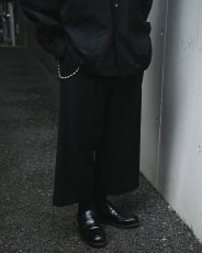画像6: COOTIE PRODUCTIONS/Leno Cloth T/Q Cut Easy Trousers（Black）［スリークォーターカットイージートラウザース-25春夏］ (6)