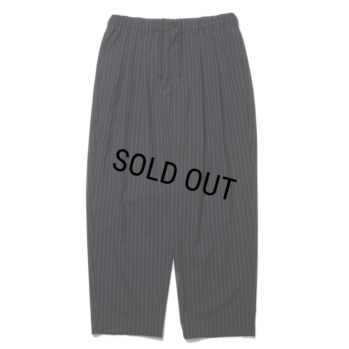 画像1: COOTIE PRODUCTIONS/T/W 2 Tuck Easy Pants（Stripe）［ツータックイージーパンツ-25春夏］ (1)