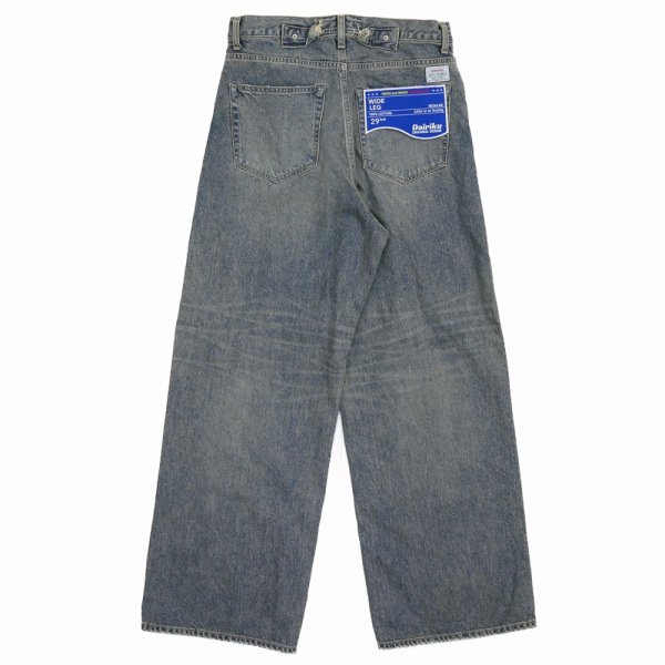 画像2: DAIRIKU/"Wide" Vintage Denim Pants（Indigo）［"ワイド"ヴィンテージデニムパンツ-25春夏］