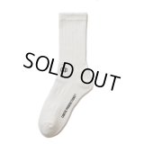 COOTIE PRODUCTIONS/Raza Middle Socks（Off White）［ミドルソックス-25春夏］