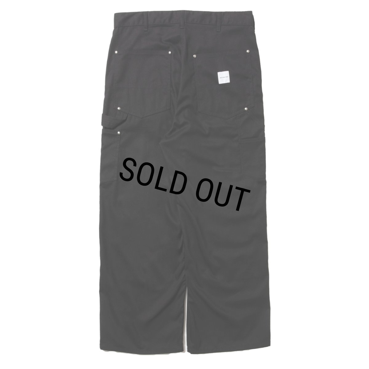 画像2: COOTIE PRODUCTIONS/Abyss Dyed Duck Double Knee Painter Pants（Black）［ダブルニーペインターパンツ-25春夏］ (2)