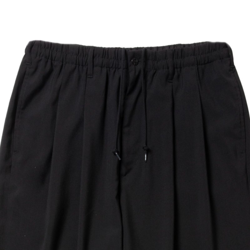 画像3: COOTIE PRODUCTIONS/T/W 2 Tuck Easy Pants（Black）［ツータックイージーパンツ-25春夏］