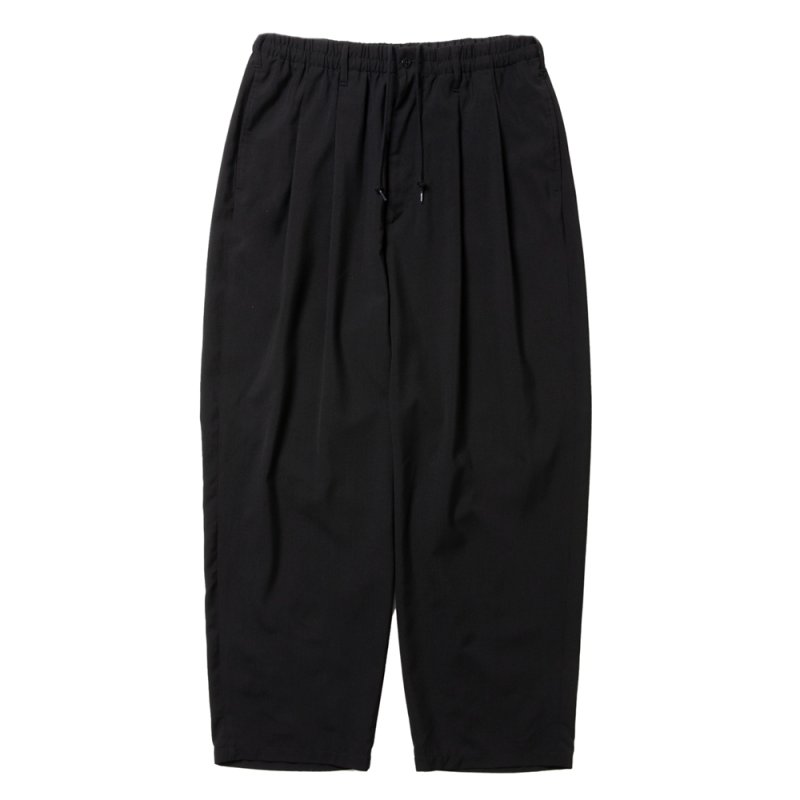 画像1: COOTIE PRODUCTIONS/T/W 2 Tuck Easy Pants（Black）［ツータックイージーパンツ-25春夏］