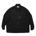 COOTIE PRODUCTIONS/Abyss Dyed Duck Coverall（Black）［ダックカバーオール-25春夏］