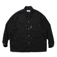 COOTIE PRODUCTIONS/Abyss Dyed Duck Coverall（Black）［ダックカバーオール-25春夏］