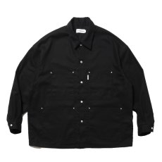 画像1: COOTIE PRODUCTIONS/Abyss Dyed Duck Coverall（Black）［ダックカバーオール-25春夏］ (1)
