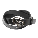 COOTIE PRODUCTIONS/Symbol Buckle Leather Belt（Silver）［シンボルバックルレザーベルト-25春夏］
