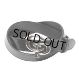 COOTIE PRODUCTIONS/Symbol Buckle Leather Belt（Silver）［シンボルバックルレザーベルト-25春夏］