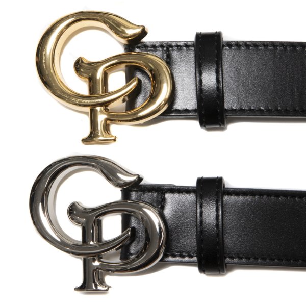 画像3: COOTIE PRODUCTIONS/Symbol Buckle Leather Belt（Gold）［シンボルバックルレザーベルト-25春夏］