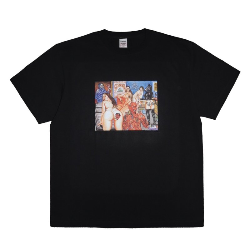 画像1: exodus/TATTOO STUDIO LIFE Tee TYPE-1（BLACK）［プリントT-25春夏］