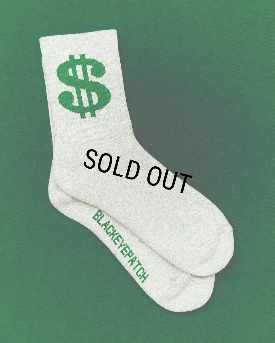 画像3: BlackEyePatch/DOLLAR SIGN SOCKS（GRAY） (3)