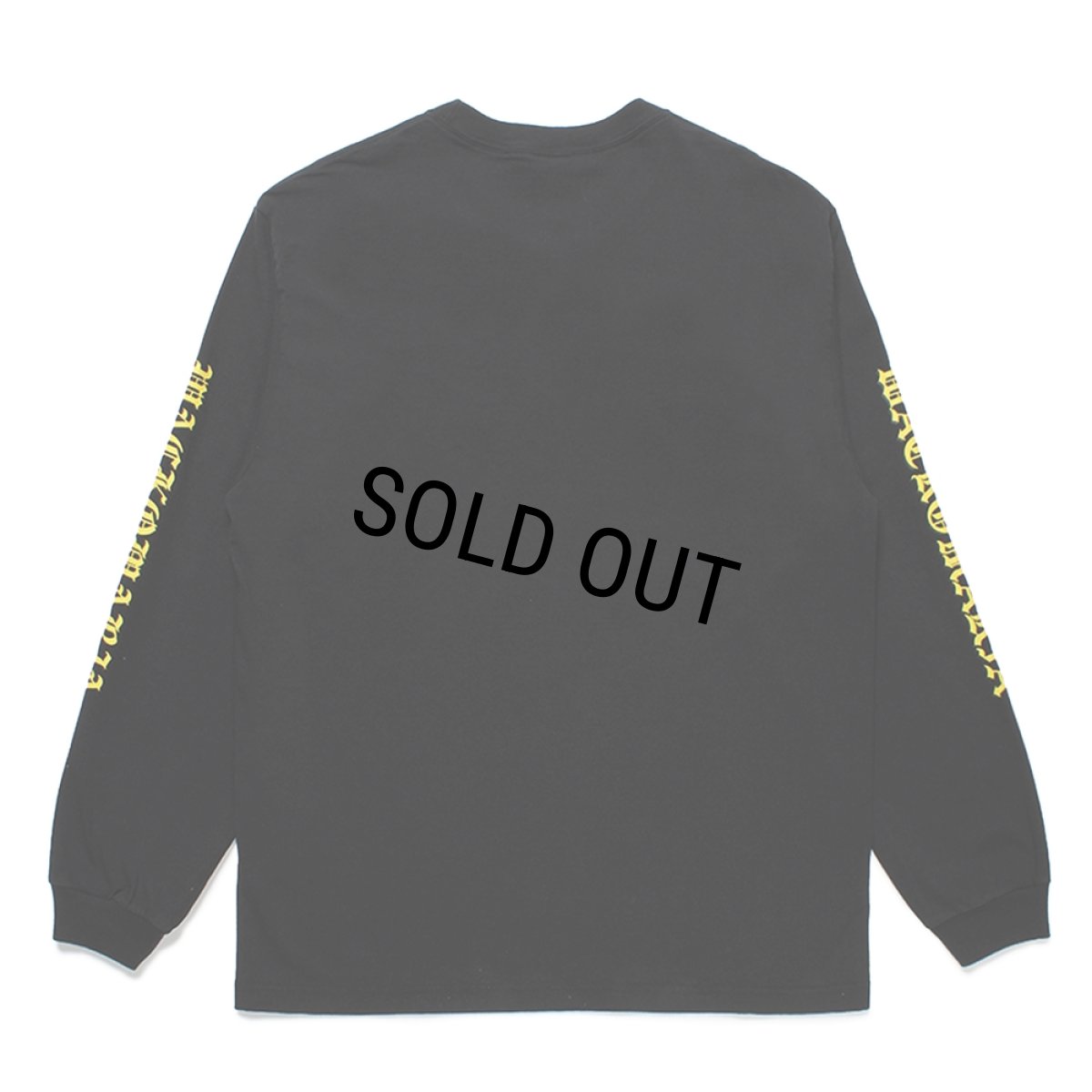 画像2: WACKO MARIA/WASHED HEAVY WEIGHT LONG SLEEVE T-SHIRT（BLACK）［刺繍+プリント長袖T-25春夏］ (2)