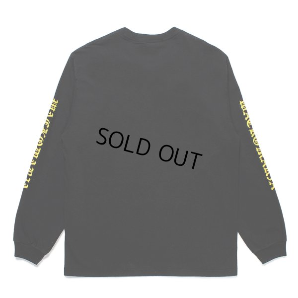 画像2: WACKO MARIA/WASHED HEAVY WEIGHT LONG SLEEVE T-SHIRT（BLACK）［刺繍+プリント長袖T-25春夏］