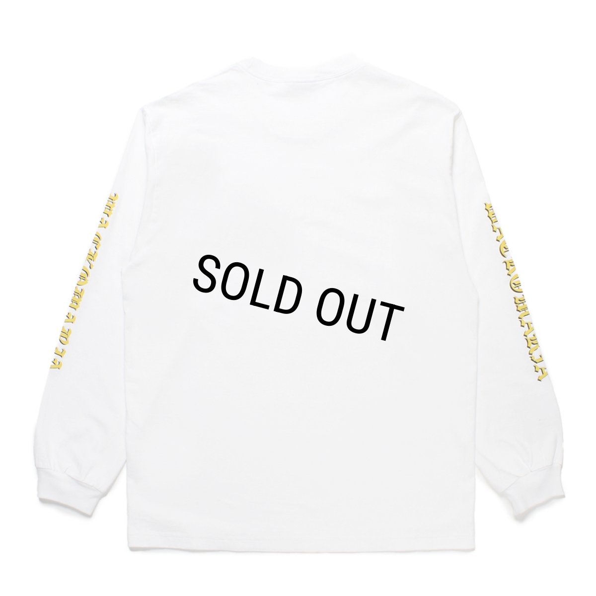 画像2: WACKO MARIA/WASHED HEAVY WEIGHT LONG SLEEVE T-SHIRT（WHITE）［刺繍+プリント長袖T-25春夏］ (2)