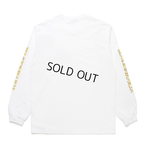画像2: WACKO MARIA/WASHED HEAVY WEIGHT LONG SLEEVE T-SHIRT（WHITE）［刺繍+プリント長袖T-25春夏］