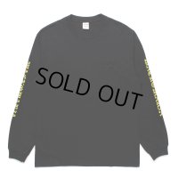 WACKO MARIA/WASHED HEAVY WEIGHT LONG SLEEVE T-SHIRT（BLACK）［刺繍+プリント長袖T-25春夏］