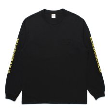 画像1: WACKO MARIA/WASHED HEAVY WEIGHT LONG SLEEVE T-SHIRT（BLACK）［刺繍+プリント長袖T-25春夏］ (1)