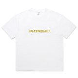 WACKO MARIA/WASHED HEAVY WEIGHT T-SHIRT（WHITE）［プリントT-25春夏］