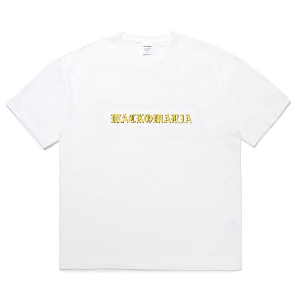 画像1: WACKO MARIA/WASHED HEAVY WEIGHT T-SHIRT（WHITE）［プリントT-25春夏］