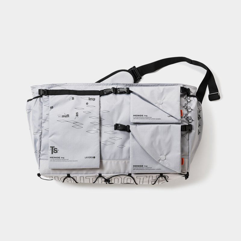 画像1: TIGHTBOOTH x SauRas Being MESSENGER BAG（Grey）［メッセンジャーバッグ-25春夏］