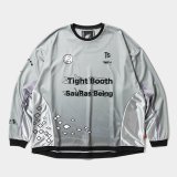 TIGHTBOOTH x SauRas Being L/S SOCCER JERSEY（Grey）［サッカージャージ-25春夏］