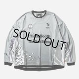 【30％OFF】TIGHTBOOTH x SauRas Being L/S SOCCER JERSEY（Grey）［サッカージャージ-25春夏］