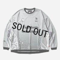 【30％OFF】TIGHTBOOTH x SauRas Being L/S SOCCER JERSEY（Grey）［サッカージャージ-25春夏］