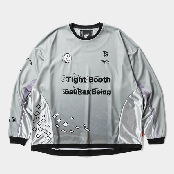 画像1: TIGHTBOOTH x SauRas Being L/S SOCCER JERSEY（Grey）［サッカージャージ-25春夏］
