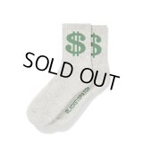BlackEyePatch/DOLLAR SIGN SOCKS（GRAY）