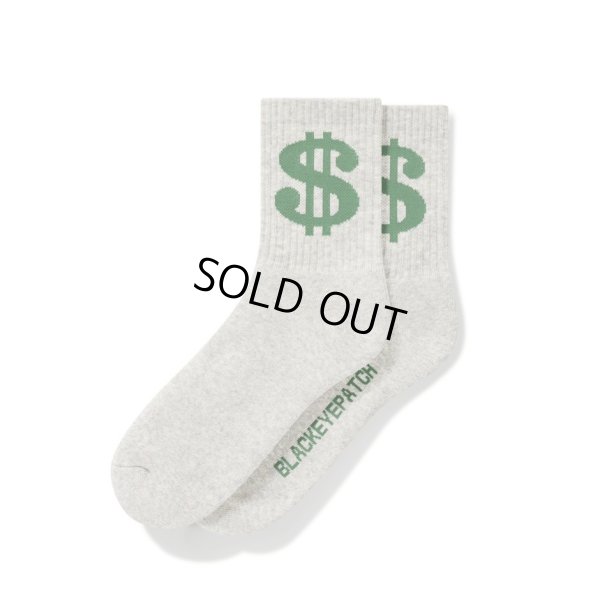 画像1: BlackEyePatch/DOLLAR SIGN SOCKS（GRAY）